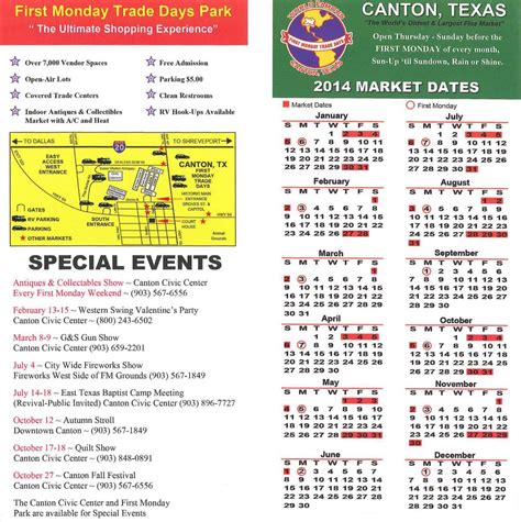 Canton Trade Days Calendar 2022